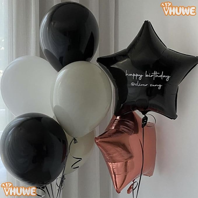 Black Star Balloons 18 Inch - Image 8