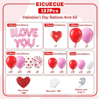 Valentines Day Balloons Garland Arch Kit - Image 2