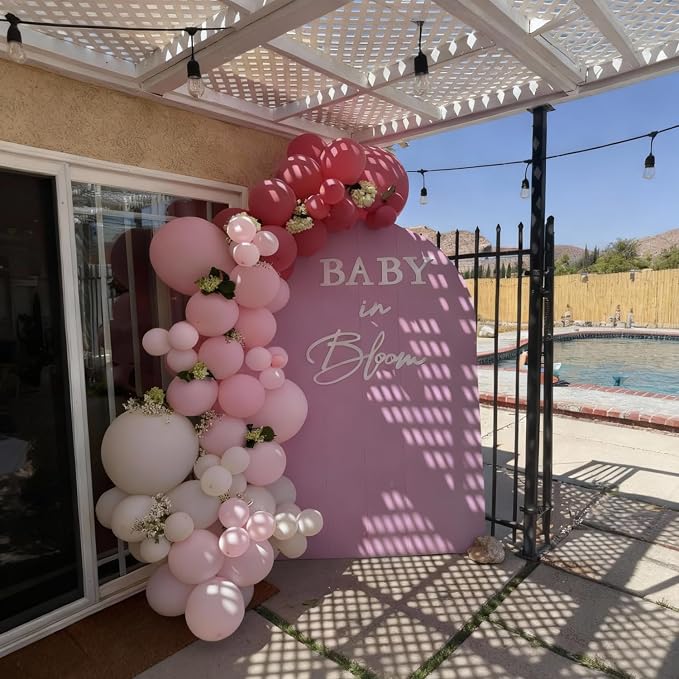 Pink and White Balloons for Baby Shower Bridal Shower Birthday Decorations | - Image 6