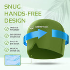 Migraine Relief Cap Ice Head Wrap Headache and Migraine Hat | Headache Relief with Hot/Cold Gel Head Ice Pack with Face and Eye Headache Mask Compress - Green
