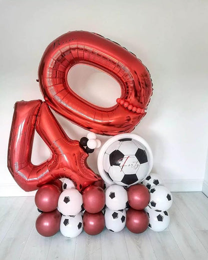 40 Inch Red Number 40 Balloons Giant 40 Balloons Red Birthday 40 Balloons 40 - Image 4
