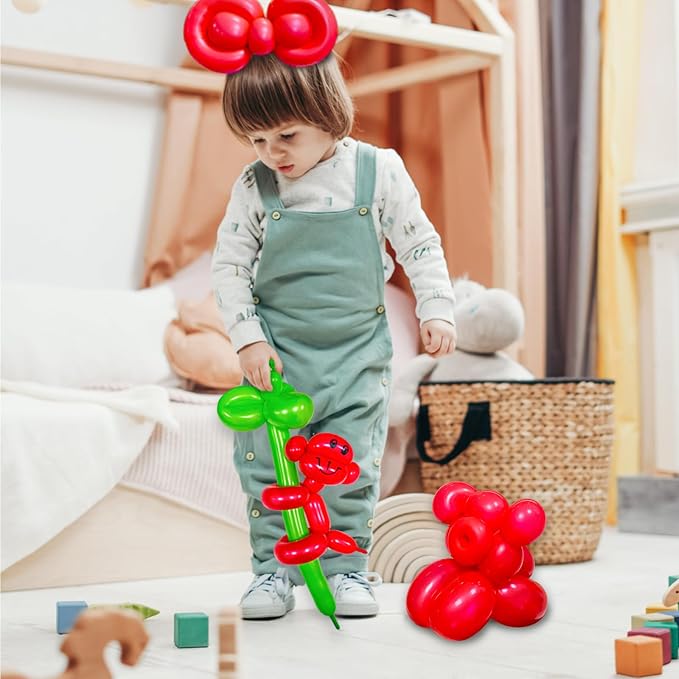 100Pcs Red 260 Balloons, Long Balloon - Image 7