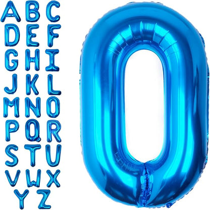 40 Inch Blue Letter O Balloon Big Foil Helium Letter Balloons A-Z | Giant Large by SULALABOO