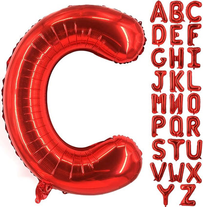 Lovoir 40 Inch Large Red Letter C Balloons Big Size Jumbo Mylar Foil Helium by Lovoir