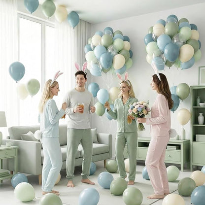 Sage Green and Blue Balloons - Image 6