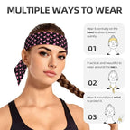 Boys Girls Lovely Animal Pink Flamingo Sports Sweat Bands Boho Style Novelty Head Band Headdress for Sports Workout Shower
