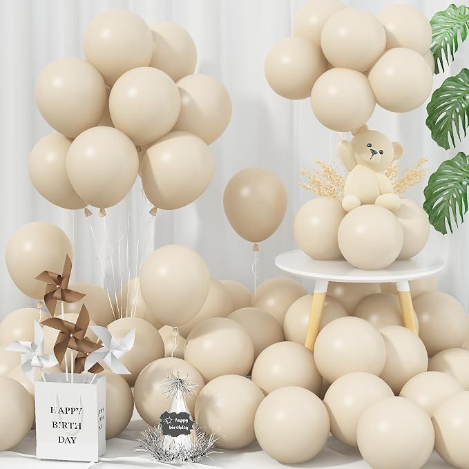 Jobkoo White Sand Balloons 5 Inch by Jobkoo
