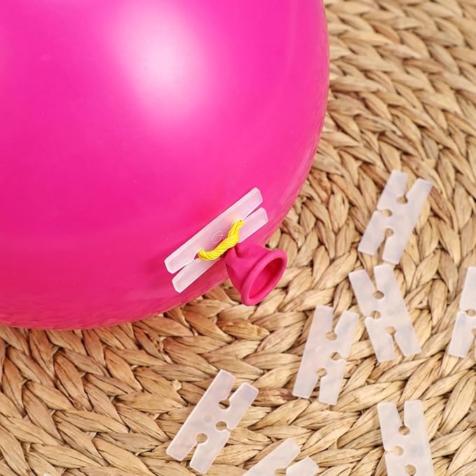 200 Pcs Balloon Clips to Tie Off Balloons, H Shape Balloon Ties | Universal - Image 5
