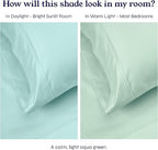 California Design Den 400 Thread Count 100% Cotton Pillowcases, Seafoam King Pillowcase Set of 2, Long - Staple Combed Pure Natural Cotton Pillow Cases, Soft & Silky Sateen Weave