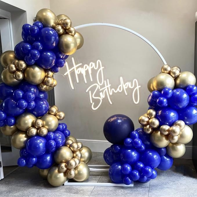 Voircoloria 130pcs Royal Blue Balloons Garland Arch Kit, 18 12 10 5 Inch | - Image 8