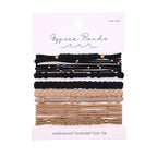 Gypsea Bands Hair Tie Bracelets for Men, Women & Kids - Set of 10 (Bali)