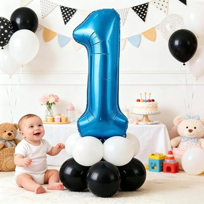 10 Pcs Blue Number 0-9 Balloons 16 Inch Number Mylar Foil Balloons Custom - Image 3