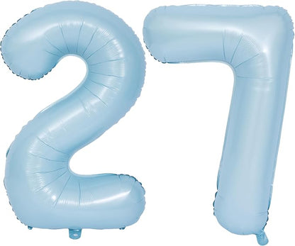 40 In Matte Blue Number Balloons Helium Foil Mylar Balloon Party Digital 27 | by Exquisitehighqualitypartydecorationstomeetyoureveryneed%EF%BC%81