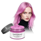 Temporary Hair Color Wax 4.23 oz-Instant Hairstyle Cream Hair Pomades Hairstyle Wax for Party Cosplay Easy Cleaning (1, Pink)
