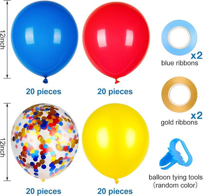 80 PCS Red Yellow Blue Latex - Image 2