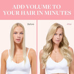 GOO GOO Clip in Hair Extensions Real Human Hair, Remy Human Hair Extensions Clip ins for Women, Natural Human Hair, 22inch 170g 7Pcs, #17A/60A Ash Blonde Highlighted Platinum Blonde