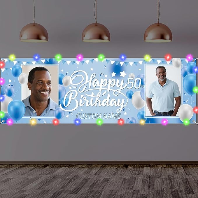 Dicodes Personalized Happy Birthday Banner by Dicodes