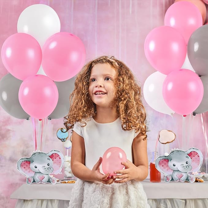 12 Sets Elephant Baby Shower Balloon Stand Kit - Image 7