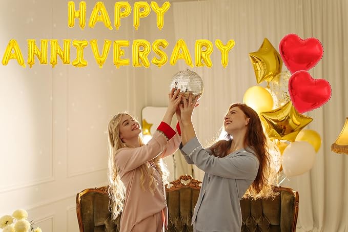 Happy Anniversary Balloon Banner Love Party Decoration - Image 6