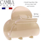 Camila Paris CP3293 French Hair Clip for Women, Small Nude Girls Hair Claw Clips Fashion Durable Hair Accessories for Women, Luxury Ladies Strong Hold No Slip Grip Clamp, Made in France