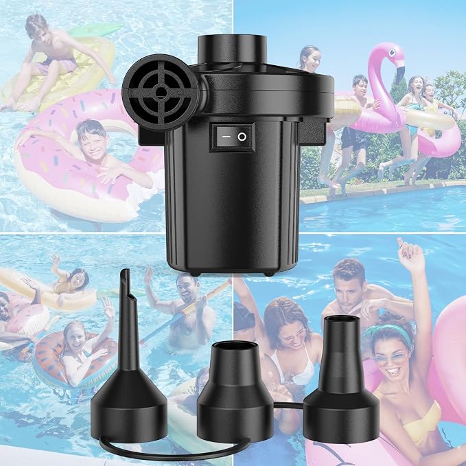 Electric Air Pump for Inflatables, Portable Quick-Fill Air Pump - Image 8