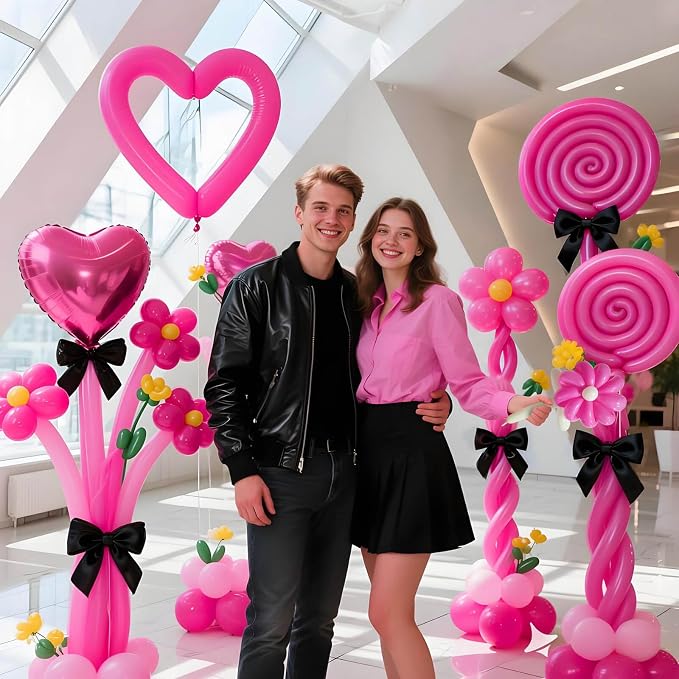 Hot Pink Long Balloons Premium 260 Twisting Balloons Animals Magic - Image 6