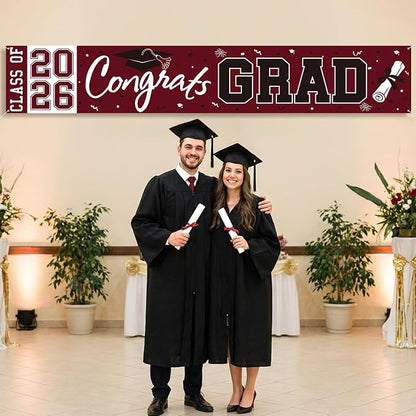2026 Graduation Yard Sign, Large Congrats Grad Yard Banner Class of 2026 Banner - Image 3