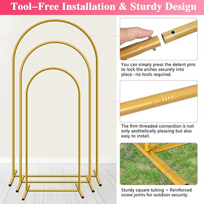 Metal Arch Backdrop Stand, easy set-up, - Image 4