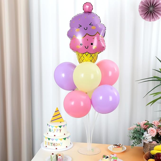 Ice Cream Party Balloons Stand Kit 2 Sets - Image 4