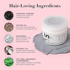 Unwash Charcoal Detox Scalp Scrub - Detoxify, Exfoliate, & Rebalance Hair & Scalp, Removes Build-Up, For Dry, Itchy Scalps Paraben Free, 8.82 oz