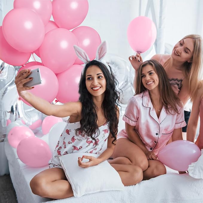 Pink Balloons Pink Birthday Decorations 10 Pack 36 inch Round Gender Reveal - Image 8