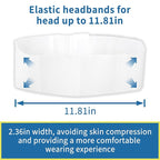 50pcs Disposable Headbands for Spa - Non Slip Elastic Spa Facial Head Bands Bulk Head Wrap Hair Bands For Women'S Hair Skincare Washing Face Makeup Facial Tools Esthetician Supplies Adjustable