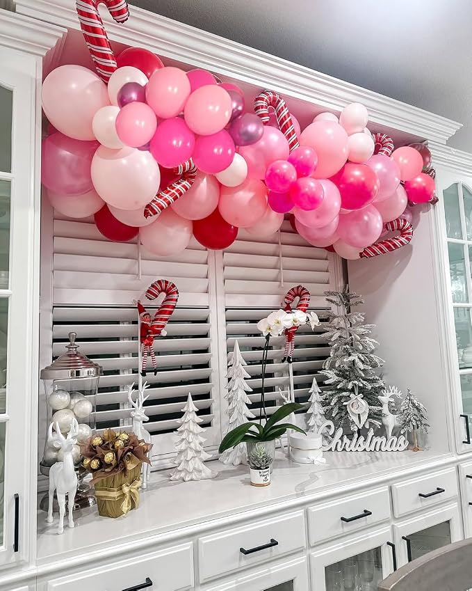 Pink Balloons Metallic Pink Balloon, Baby Shower, Princess Theme Party - Image 7