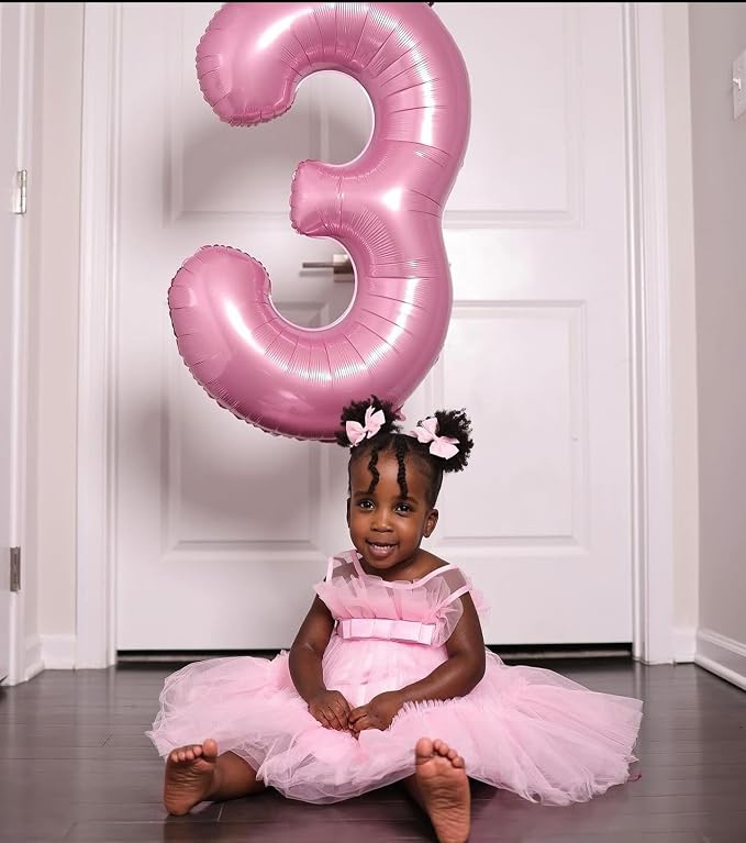Pastel Pink 3 Balloon - Image 2