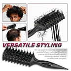 Candy Brush Curl Defining Vented Hair Brush for Effortlessly Blow Drying Detangling and Shaping and Styling, Airflow Wet Hair Brush for All Hair Types for Women and Men, Anti-Pull & Frizz, Black