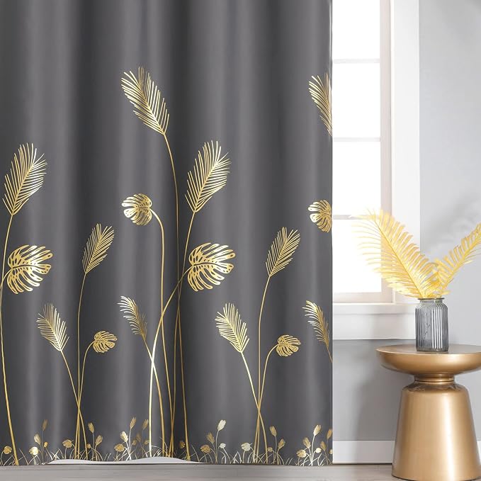 Dark Grey Blackout Curtains Energy Saving Light Blocking Curtains - Image 2