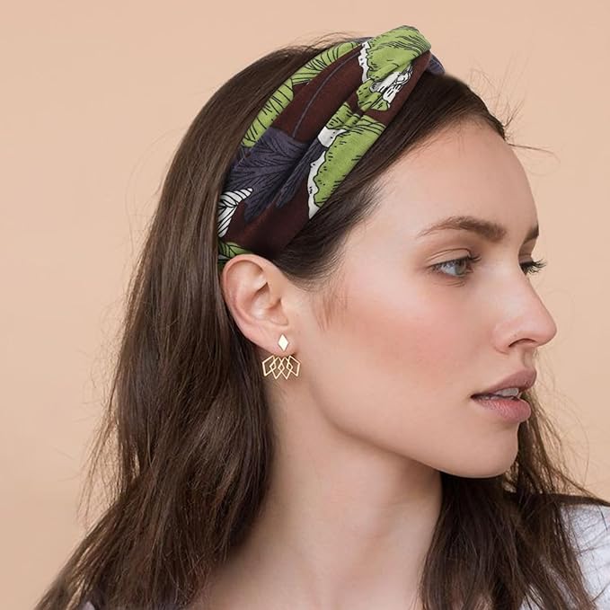 Elastic Knotted Headbands for Women Cloth Head Hair Bands for Women's Hair Non Slip Boho Wrap Twisted Hair Accessories