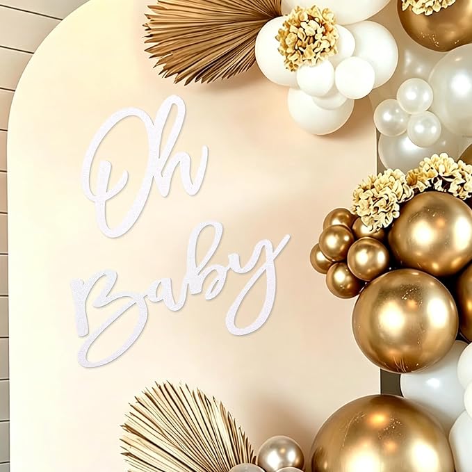 Oh Baby Sign for Baby Shower Backdrop by MASTRON
