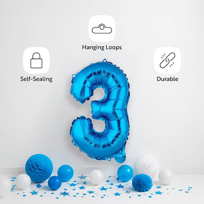 Restaurantware-Balloonify 16 Inch Number Balloon, 1 Digital Party Balloon - Image 4