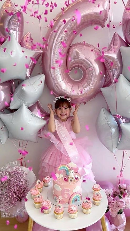 Numbers 15 Balloon 40Inch Pearl Pink Balloon - Image 4