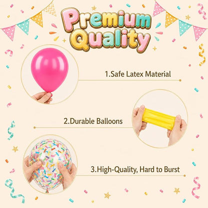Rainbow Balloons, for Girls Birthday Baby Shower Rainbow Wedding and Summer - Image 3