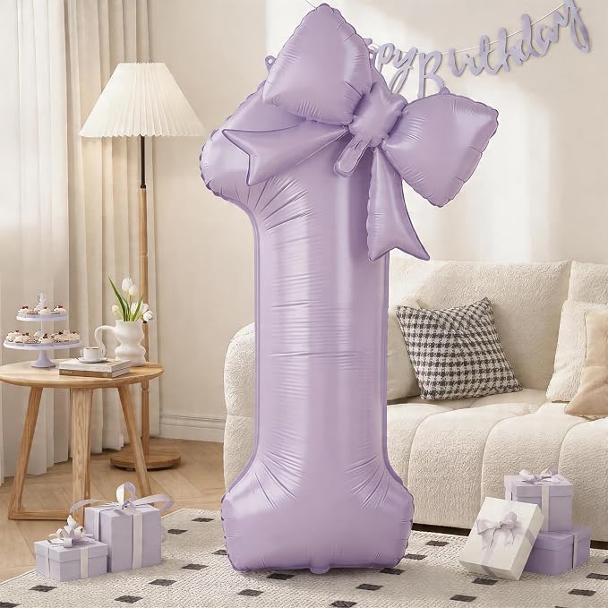 40 Inch Light Purple Number 1 by KYGNE