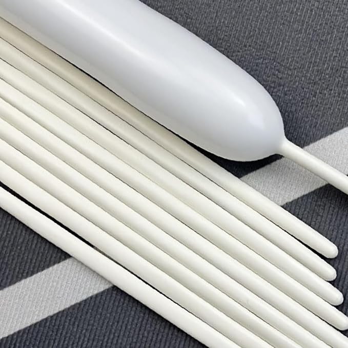 260 Balloons White, Thickened 100 Pack Long Balloons Twisting Skinny Magic by VHUWE