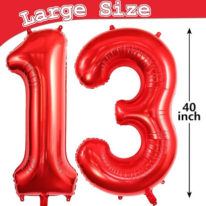 13 Balloon Numbers, Large 13 or 31 Foil Balloons, Big Number Balloon 40 Inch - Image 7