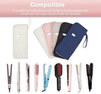 Hot Tools Organizer Heat Resistant Mat Case Hair Tools Holder Travel Bag Portable Hair Styling Tools Cover Pouch for Curling Iron,Flat Iron,Hair Straightener (Beige)