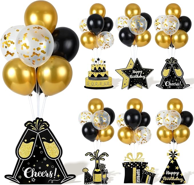 6 Sets Birthday Balloon Stand Kit by Unknown