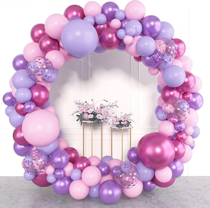 Amandir 153pcs Pink Purple Balloon Garland Arch Kit Different Sizes | 18 12 10 - Image 5