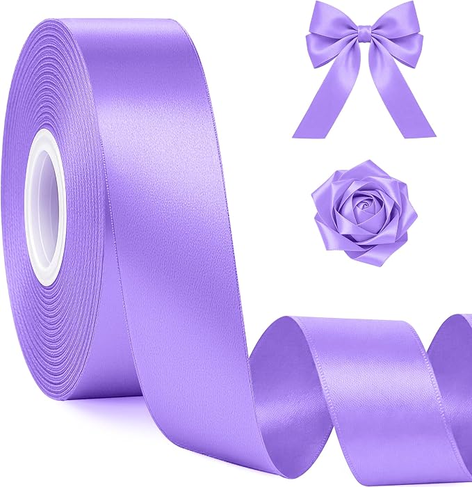1In 30Yards Violet Satin Ribbon by Fullive
