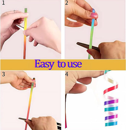 500 Yard Rainbow Crimped Curling Ribbon-Colorful Balloon Ribbons - Image 5
