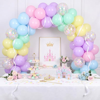 RUBFAC Pastel Balloons Garland Arch Kit, Easter Party Balloon - Image 4